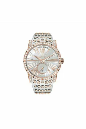 roger dubuis excalibur studs rose gold automatic ladies watch ref. rddbex0667