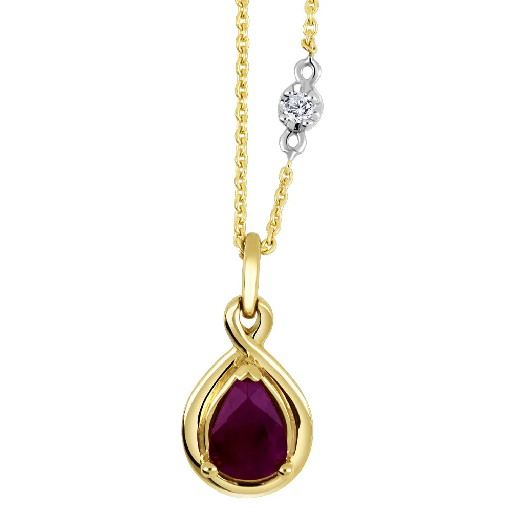 Ruby and Diamond Necklace