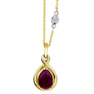 Ruby and Diamond Necklace