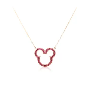 Ruby Bear Necklace