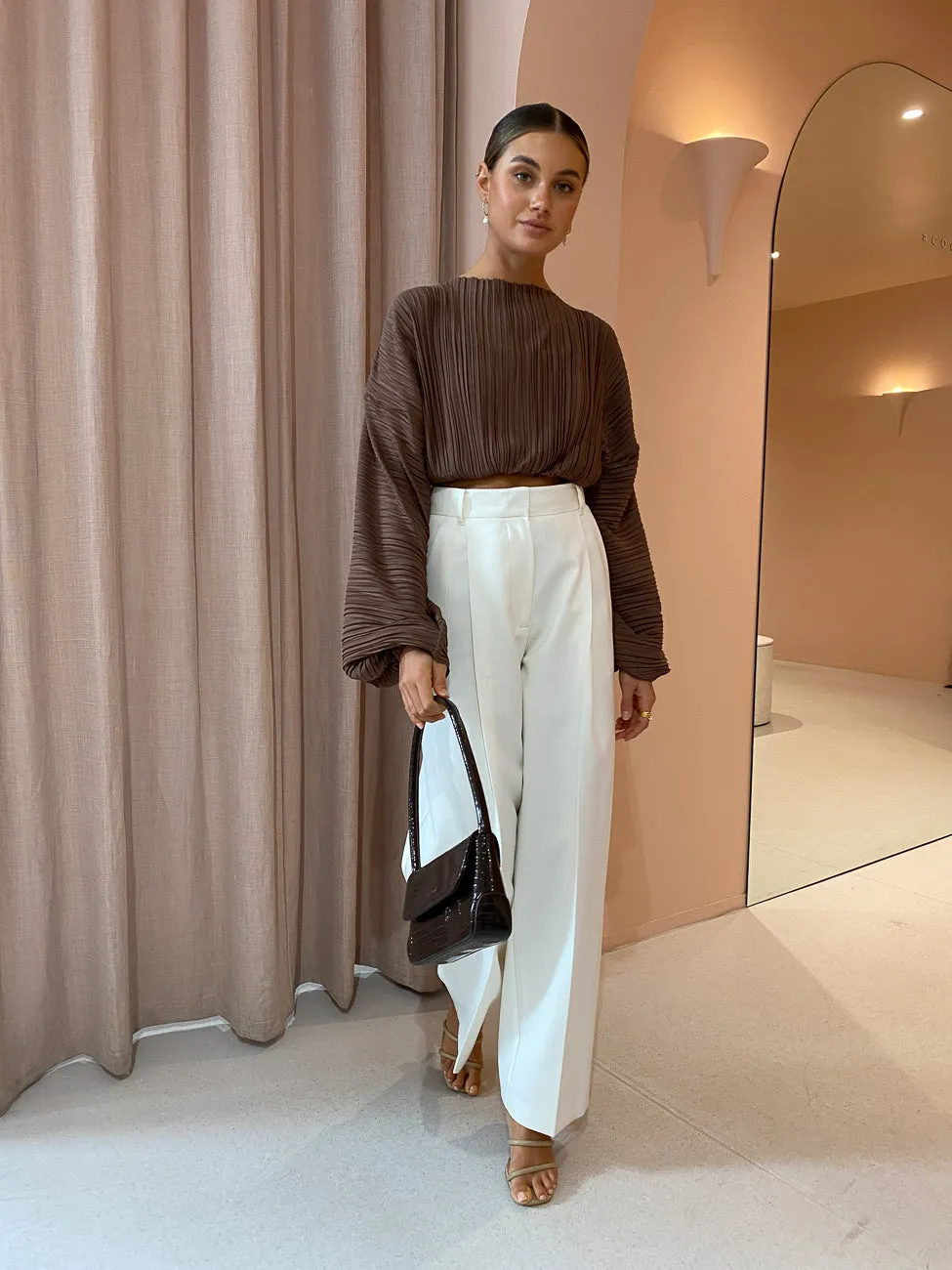 Significant Other Adeline Top in Chocolate