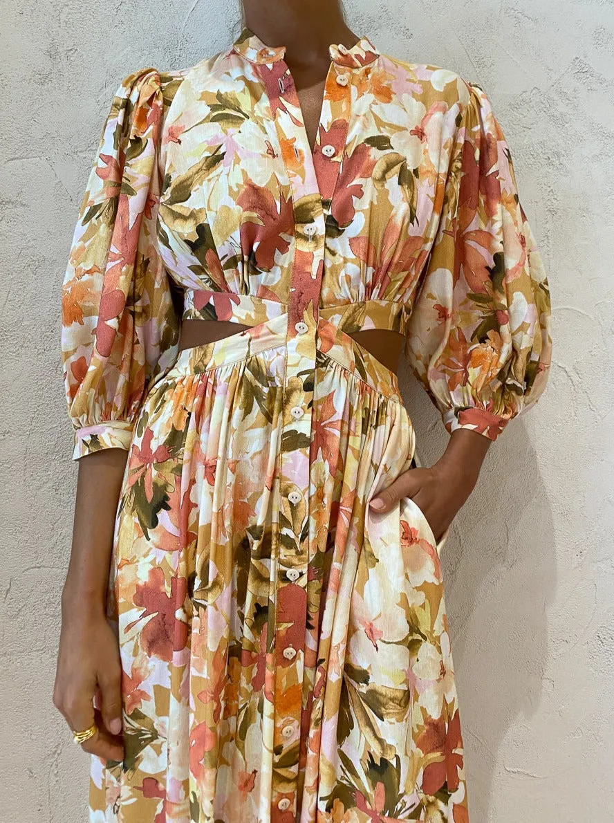 Significant Other Svana Dress in Watercolour Floral