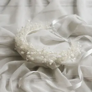 Snow White Everlasting Flower Crown