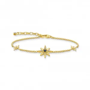 Sterling Silver Gold Plated Magic Stars Bracelet A2037-959-7-L19V