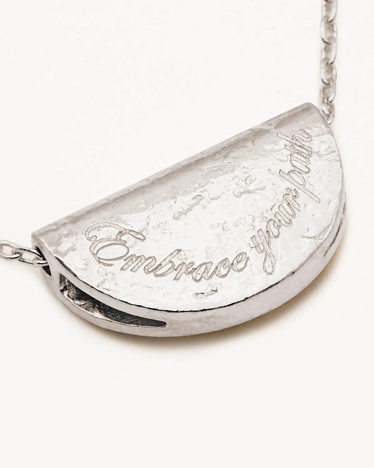 Sterling Silver Lotus Birthstone Necklace - July - Ruby