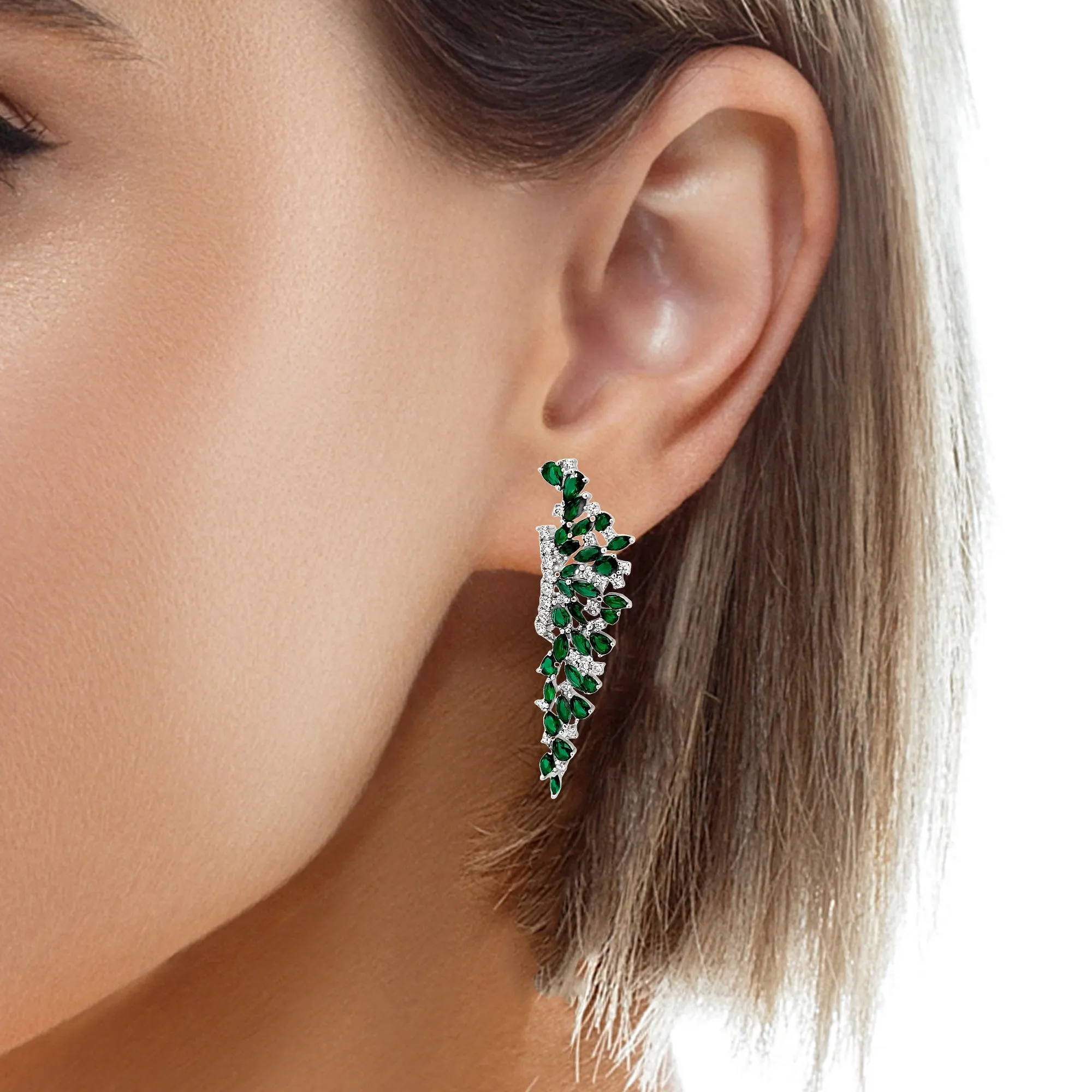 Striking Emerald Earrings