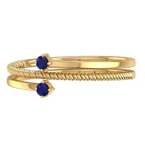 THE BLUE TWIST TOE RING