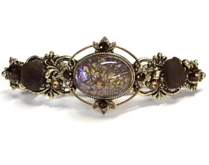 Topaz Glass Opal Hair Barrette