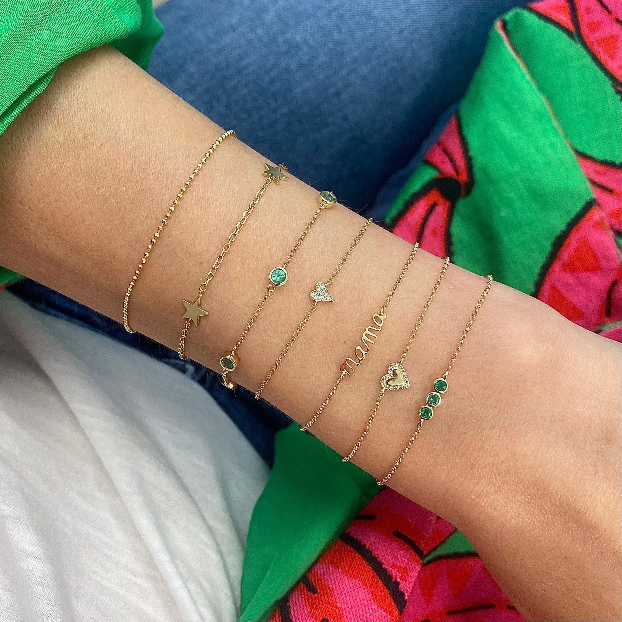 Triple Bubble Gemstone Bracelet
