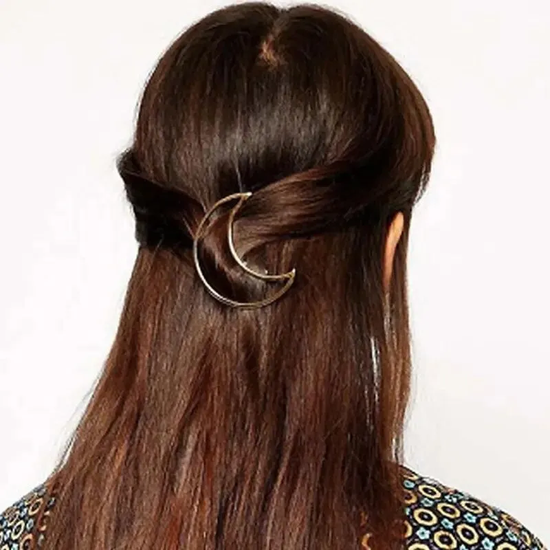 Witchy Crescent Moon Hair Clip