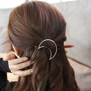 Witchy Crescent Moon Hair Clip