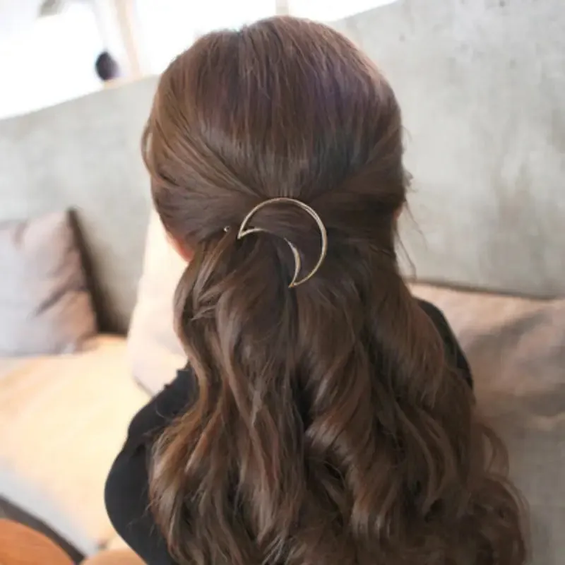 Witchy Crescent Moon Hair Clip