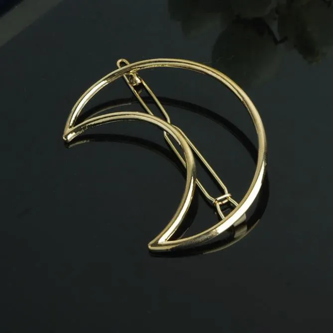 Witchy Crescent Moon Hair Clip