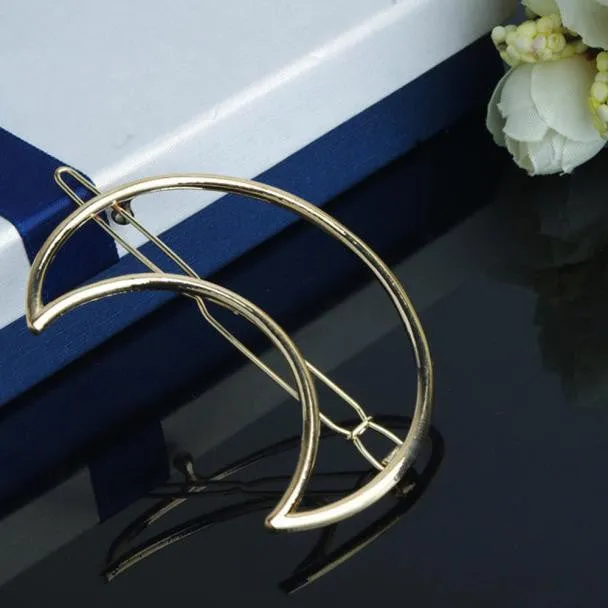 Witchy Crescent Moon Hair Clip